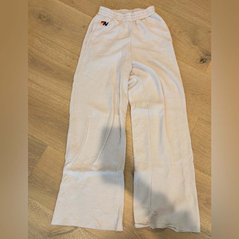 Aviator nation wide leg pocket sweatpants - dove - Picture 2 of 5